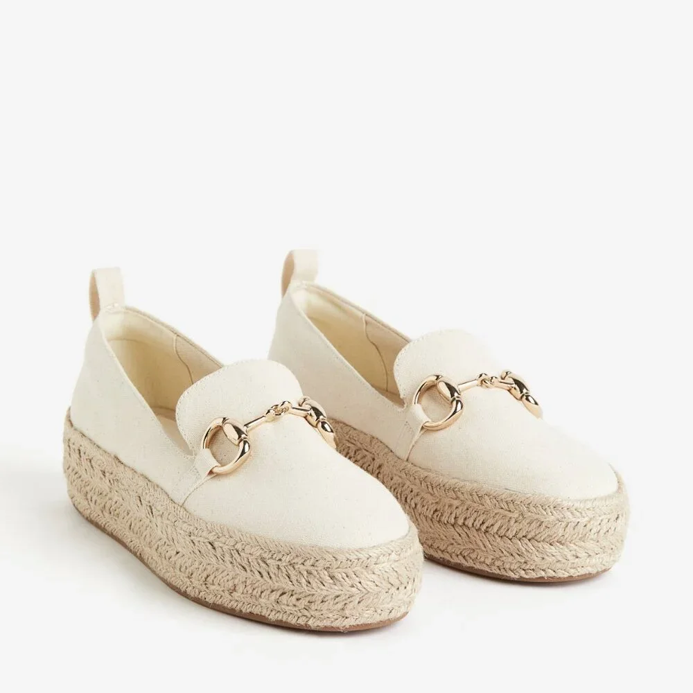 H&M Canvas Platform Espadrilles (Sz. 10) - Picture 2 of 11